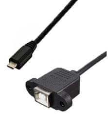 W-STAR W-Star Redukce USB/B female micro USB 0,5m, panelový, USBBMICRO