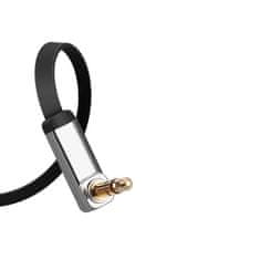Ugreen Flat audio kabel 3,5mm mini jack 1m, stříbrný