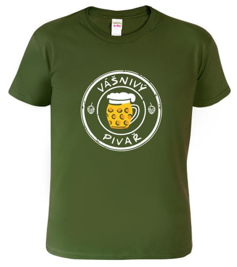 Hobbytriko Pivní tričko - Vášnivý pivař Barva: Černá (01), Velikost: XL