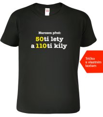 Hobbytriko Narozeninové tričko - Narozen před Barva: Černá (01), Velikost: XL