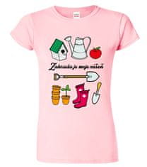Hobbytriko Tričko pro zahradnici - Zahradní nářadí Barva: Růžová (30), Velikost: M