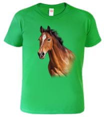 Hobbytriko Dětské tričko s koněm - Hnědák Barva: Bílá (00), Velikost: 10 let / 146 cm