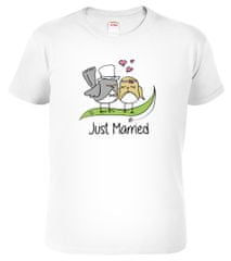 Hobbytriko Svatební tričko pro ženicha - Just Married Barva: Bílá, Velikost: S