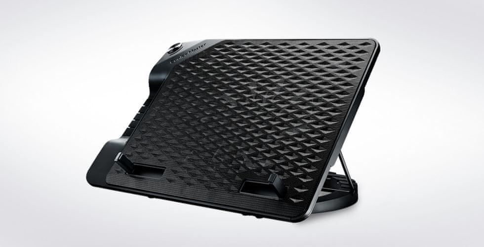 Cooler Master ERGOSTAND III, nastavitelná chladící podložka pod notebook, USB, 230 mm R9-NBS-E32K-GP, černá - zánovní