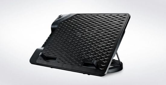 Cooler Master ERGOSTAND III, nastavitelná chladící podložka pod notebook, USB, 230 mm R9-NBS-E32K-GP, černá