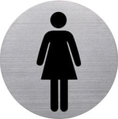 Helit Piktogram dámská toaleta, nerez