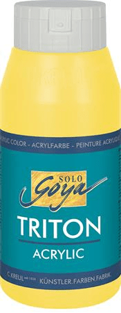 KREUL Akrylová barva "TRITON SOLO GOYA", světle žlutá, 750 ml