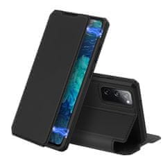 Dux Ducis Skin X knížkové kožené pouzdro na Samsung Galaxy S20 FE 5G, černé