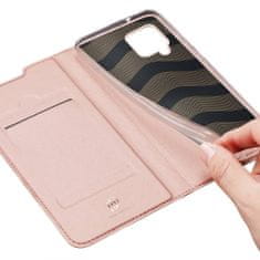 Dux Ducis Skin Pro knížkové kožené pouzdro na Samsung Galaxy A42 5G, růžové