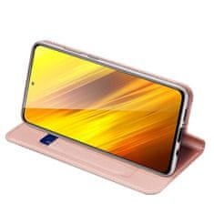Dux Ducis Skin Pro knížkové kožené pouzdro na Xiaomi Poco X3 NFC / X3 Pro, růžové