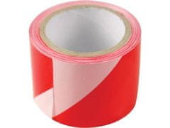 Extol Craft Páska výstražná (9565) červeno-bílá, 75mm x 100m, PE