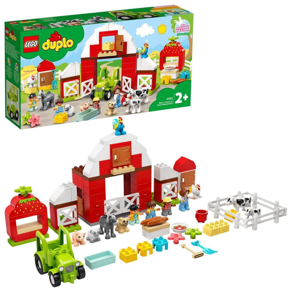 LEGO DUPLO® Town 10952 Stodola, traktor a zvířátka z farmy