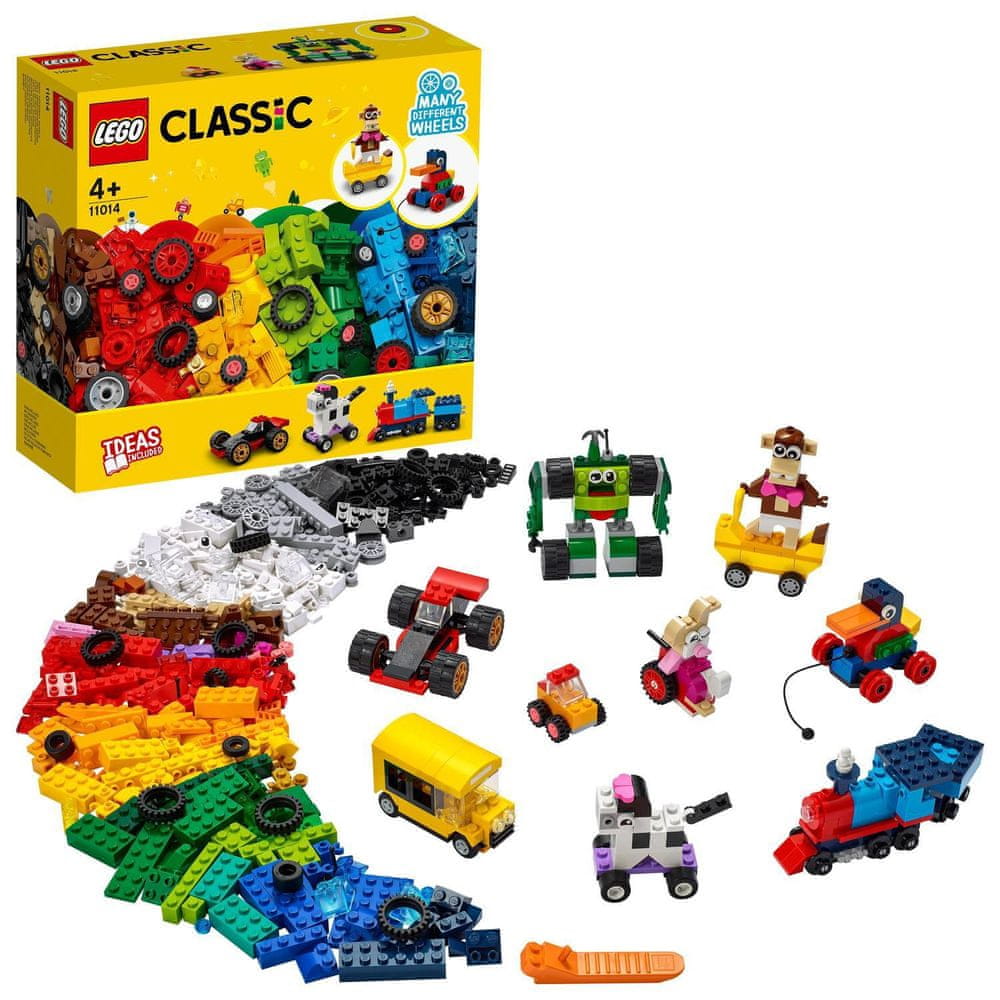 LEGO Classic 11014 Kostky a kola - rozbaleno