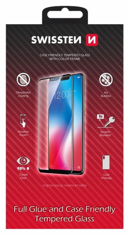 SWISSTEN Ochranné sklo Case Friendly Samsung M515 Galaxy M51 54501781, černé