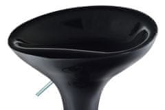 Autronic Barová židle, černý plast, chromová podnož, výškově nastavitelná AUB-9002 BK