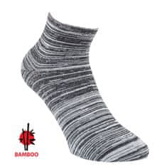 RS unisex bambusové melírované kotníkové ponožky s bavlnou 43066 3-pack , 35-38