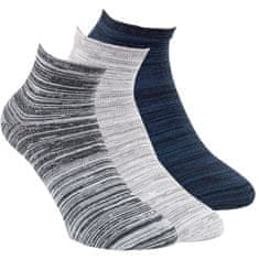 RS unisex bambusové melírované kotníkové ponožky s bavlnou 43066 3-pack , 39-42