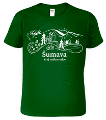 Hobbytriko Pánské tričko - Šumava Barva: Středně zelená (16), Velikost: S