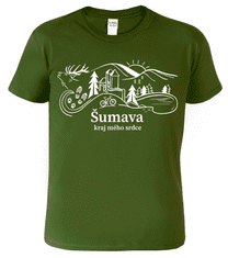 Hobbytriko Pánské tričko - Šumava Barva: Středně zelená (16), Velikost: S