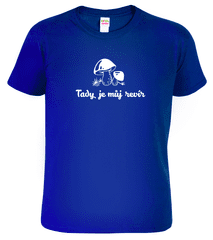 Hobbytriko Dětské houbařské tričko - Tady je můj revír Barva: Královská modrá (05), Velikost: 4 roky / 110 cm