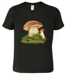 Hobbytriko Tričko pro houbaře - Hřib smrkový Barva: Černá (01), Velikost: M