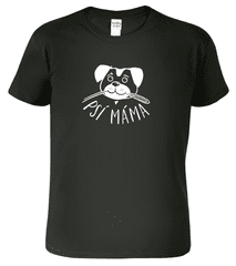 Hobbytriko Dětské tričko se psem - Psí máma Barva: Černá (01), Velikost: 4 roky / 110 cm