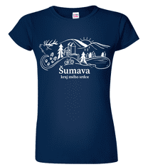 Hobbytriko Dámské tričko - Šumava Barva: Královská modrá (05), Velikost: L