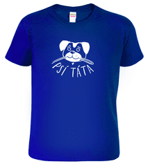 Hobbytriko Dětské tričko se psem - Psí táta Barva: Královská modrá (05), Velikost: 4 roky / 110 cm