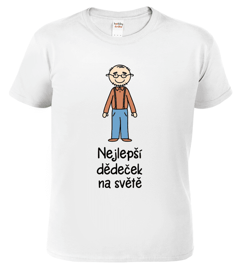 Hobbytriko Tričko pro dědu - Nejlepší dědeček na světě Barva: Béžová (51), Velikost: S