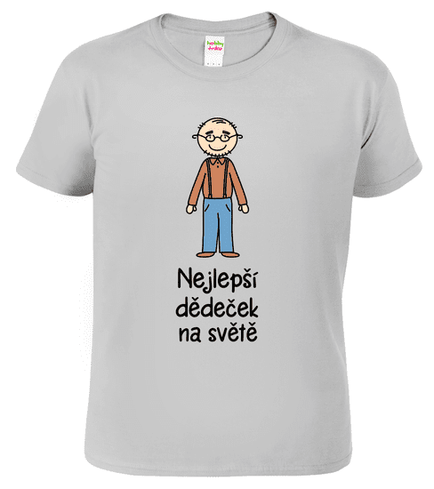 Hobbytriko Tričko pro dědu - Nejlepší dědeček na světě Barva: Béžová (51), Velikost: S