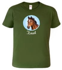 Hobbytriko Pánské tričko s koněm - Koňák Barva: Tmavá břidlice (67), Velikost: XL