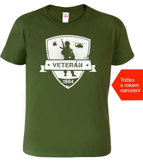 Hobbytriko Army tričko - Veterán Barva: Military 60, Velikost: M