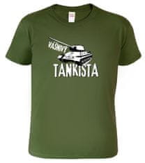 Hobbytriko Army tričko s tankem - Vášnivý tankista Barva: Královská modrá (05), Velikost: S