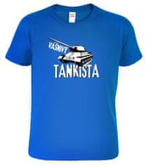 Hobbytriko Army tričko s tankem - Vášnivý tankista Barva: Královská modrá (05), Velikost: S