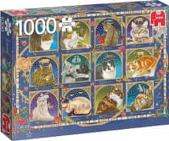 Jumbo  Puzzle Kočičí horoskop 1000 dílků