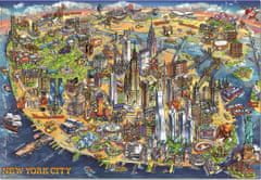 Educa  Puzzle Mapa New Yorku 500 dílků