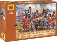 Zvezda  Wargames (AoB) figurky 8058 - Russ. Artillery Peter the Great (1:72)