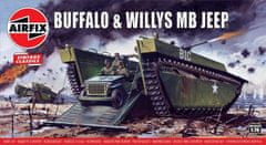 Airfix  Classic Kit VINTAGE military A02302V - Buffalo Willys MB Jeep (1:76)