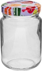 Browin Zavařovací sklenice 156 ml + barevné víčko 53 mm, 6 ks