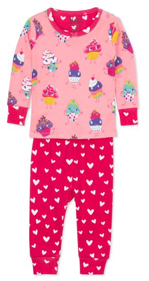 Hatley dívčí pyžamo z organické bavlny Dancing Cupcakes S20CCI1237