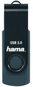 Hama Flash Drive Rotate 32GB, tmavě modrá (182463) USB 3.0 kapacita 32 GB přenosová rychlost 70 MB/s