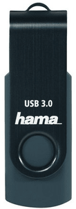 Hama Flash Drive Rotate 256GB, tmavě modrá (182466) USB 3.0 kapacita 256 GB přenosová rychlost 90 MB/s