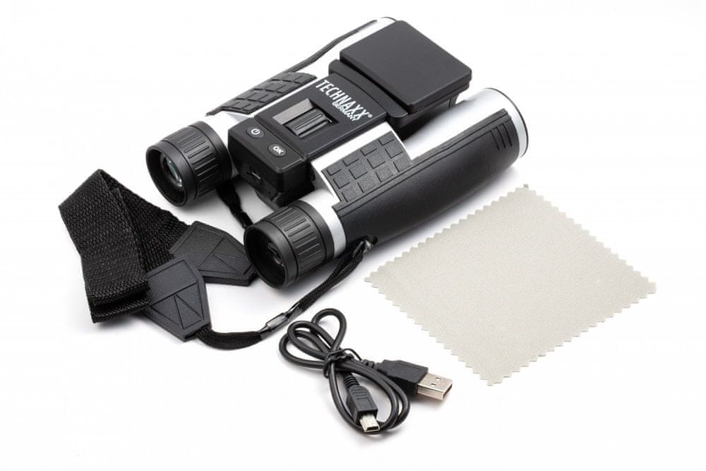 Levně Technaxx Dalekohled FullHD kamera s displejem, 4× zoom (TX-142) černá