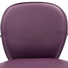 Greatstore Barové stoličky s područkami 2 ks fialové umělá kůže