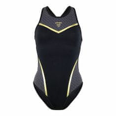 Michael Phelps Dámské plavky VELA černá/zlatá šedá/černá 3XS - 32