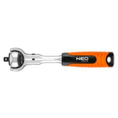 NEO Tools Ráčna NEO 1/4", 360°, 72T