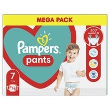 Pampers Plenkové Kalhotky Pants Velikost 7, 74 ks, 17kg+