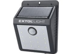 Extol Light světlo nástěnné s pohybovým čidlem, 120lm, solární nabíjení