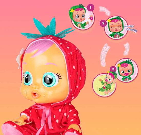Cry Babies Interaktivní panenka Tutti Frutti - Ella