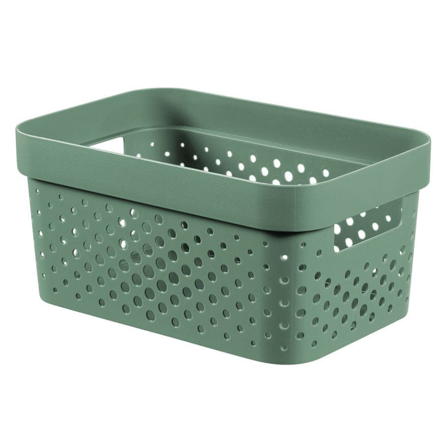 Levně Curver Úložný box INFINITY 4,5 l recyklovaný plast zelený